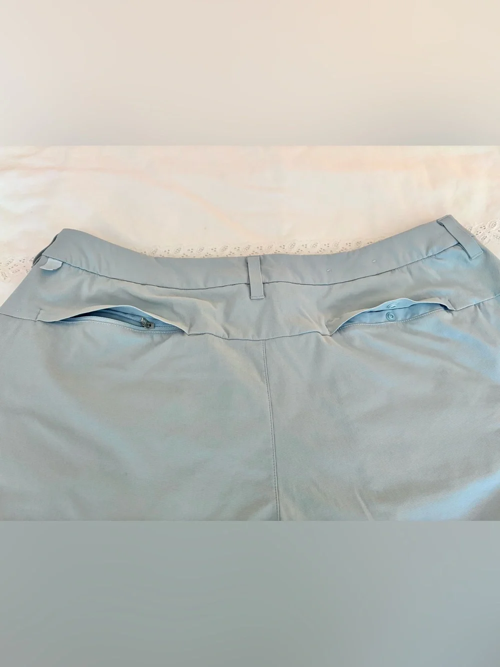Lululemon Men's Commission Golf Shorts Sz 36 Light Blue